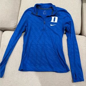Duke Nike Blue Quarter-Zip Pullover women’s